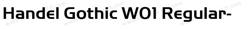 Handel Gothic W01 Regular字体转换